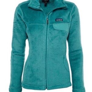 Patagonia Teal Fleece Jacket Full-Zip Small